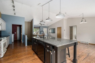 This spacious home has panoramic views of the 14th hole on on Lake Doster Golf Club in Michigan - for sale on GolfHomes.com, golf home, golf lot
