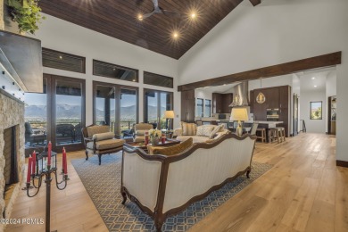 This newly constructed mountain contemporary home is perfectly on Red Ledges Golf Club in Utah - for sale on GolfHomes.com, golf home, golf lot