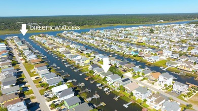 Charming Beach Cottage on Canal Lot with Boat Dock This is a on Sea Trail Golf Resort in North Carolina - for sale on GolfHomes.com, golf home, golf lot