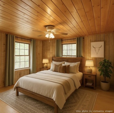 Discover this updated cabin retreat steps from golfing, fishing on El Valle Escondido Golf Course in New Mexico - for sale on GolfHomes.com, golf home, golf lot