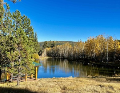 Discover this updated cabin retreat steps from golfing, fishing on El Valle Escondido Golf Course in New Mexico - for sale on GolfHomes.com, golf home, golf lot