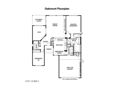 CHARMING OAKMONT floor plan w/ 2 BED, 2 BATH + DEN in the GATED on Oakwood Golf Club  in Arizona - for sale on GolfHomes.com, golf home, golf lot