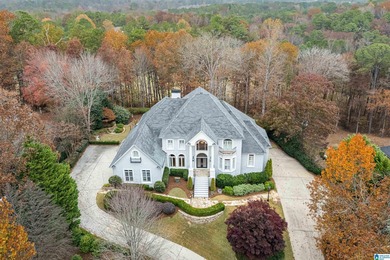 This stunning all-brick executive home sits on a private 1 on Riverchase Country Club in Alabama - for sale on GolfHomes.com, golf home, golf lot