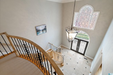 This stunning all-brick executive home sits on a private 1 on Riverchase Country Club in Alabama - for sale on GolfHomes.com, golf home, golf lot