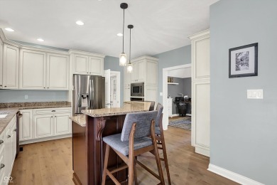 Experience luxury living in this impeccably crafted two-story on Foxcliff Golf Club in Indiana - for sale on GolfHomes.com, golf home, golf lot