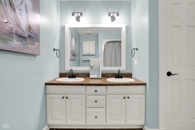 Experience luxury living in this impeccably crafted two-story on Foxcliff Golf Club in Indiana - for sale on GolfHomes.com, golf home, golf lot