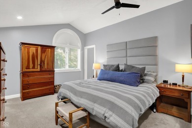 Experience luxury living in this impeccably crafted two-story on Foxcliff Golf Club in Indiana - for sale on GolfHomes.com, golf home, golf lot
