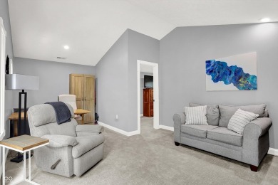 Experience luxury living in this impeccably crafted two-story on Foxcliff Golf Club in Indiana - for sale on GolfHomes.com, golf home, golf lot