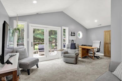 Experience luxury living in this impeccably crafted two-story on Foxcliff Golf Club in Indiana - for sale on GolfHomes.com, golf home, golf lot