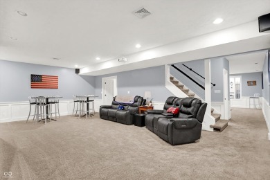 Experience luxury living in this impeccably crafted two-story on Foxcliff Golf Club in Indiana - for sale on GolfHomes.com, golf home, golf lot