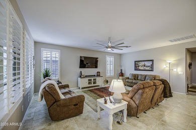 ARIZONA LIVING MADE EASY! This beautiful Sanctuary welcomes you on Poston Butte Golf Club in Arizona - for sale on GolfHomes.com, golf home, golf lot