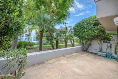 Single-level remodeled jewel box on a prime corner overlooking on Gainey Ranch Golf Club in Arizona - for sale on GolfHomes.com, golf home, golf lot