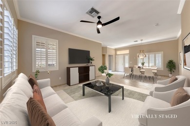 Charming single story home in the vibrant Sun City Summerlin 55+ on Eagle Crest Golf Club in Nevada - for sale on GolfHomes.com, golf home, golf lot