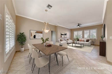 Charming single story home in the vibrant Sun City Summerlin 55+ on Eagle Crest Golf Club in Nevada - for sale on GolfHomes.com, golf home, golf lot