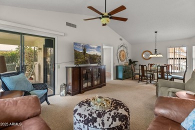 This beautiful 2 bedroom 2 bathroom home boasts spacious vaulted on Stardust Golf Course in Arizona - for sale on GolfHomes.com, golf home, golf lot