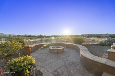 This home on the 9th hole offers mountain, water, and golf on Canoa Ranch Golf Club in Arizona - for sale on GolfHomes.com, golf home, golf lot