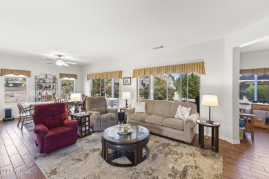 Discover this fully furnished Sun City Grand home in a quiet on Sun City Grand Golf Couse and Club in Arizona - for sale on GolfHomes.com, golf home, golf lot