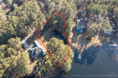 0.46 acre Waterfront Lot with stunning views and a quiet on Woodlake Country Club in North Carolina - for sale on GolfHomes.com, golf home, golf lot