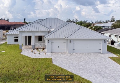 Your Brand-New spacious 2,423 SQ/FT Waterfront dream house on Rotonda Golf and Country Club - Long Marsh  in Florida - for sale on GolfHomes.com, golf home, golf lot