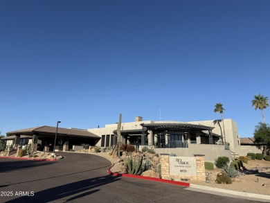 Fabulous mountain views on the side courtyard of this home on Rio Verde Country Club - Quail Run in Arizona - for sale on GolfHomes.com, golf home, golf lot