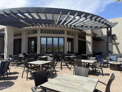 Fabulous mountain views on the side courtyard of this home on Rio Verde Country Club - Quail Run in Arizona - for sale on GolfHomes.com, golf home, golf lot