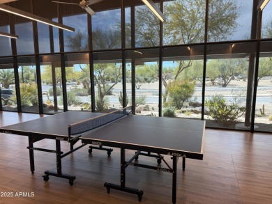 Fabulous mountain views on the side courtyard of this home on Rio Verde Country Club - Quail Run in Arizona - for sale on GolfHomes.com, golf home, golf lot
