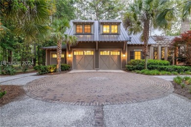 From the intricate driveway to the coffered ceilings and heart on May River Golf Club in South Carolina - for sale on GolfHomes.com, golf home, golf lot