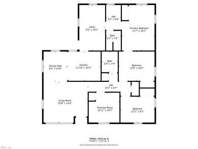 This beautifully updated 4-bedroom, 2-bath home offers 1,472 on Bide-A-Wee Golf Course in Virginia - for sale on GolfHomes.com, golf home, golf lot