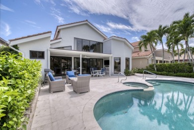 Serene water views frame this totally remodeled and well on Frenchmans Creek Country Club in Florida - for sale on GolfHomes.com, golf home, golf lot