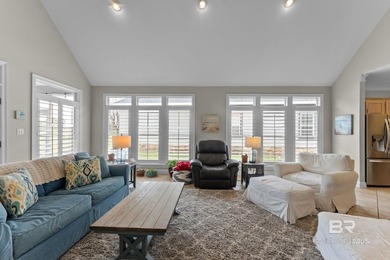 Beautiful open floorpan with soaring ceiling on the #5 fairway on Peninsula Golf and Racquet Club in Alabama - for sale on GolfHomes.com, golf home, golf lot