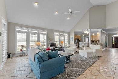 Beautiful open floorpan with soaring ceiling on the #5 fairway on Peninsula Golf and Racquet Club in Alabama - for sale on GolfHomes.com, golf home, golf lot