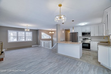 It's turnkey and ready for you to move in! Spacious, fully on Pocono Farms Country Club in Pennsylvania - for sale on GolfHomes.com, golf home, golf lot