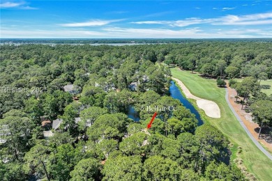 Tucked away on a quiet cul-de-sac just steps from the clubhouse on Long Cove Club in South Carolina - for sale on GolfHomes.com, golf home, golf lot