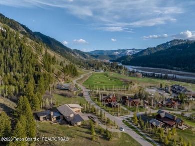 Offered fully turnkey, this stunning mountain contemporary home on Snake River Sporting Club in Wyoming - for sale on GolfHomes.com, golf home, golf lot