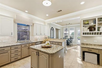 This impeccably maintained, golf-course-backed retreat overlooks on Bridlewood Golf Course in Texas - for sale on GolfHomes.com, golf home, golf lot