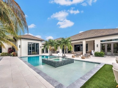 Welcome to 11885 Via Salerno Way, an exquisite waterfront on Miromar Lakes Golf Club in Florida - for sale on GolfHomes.com, golf home, golf lot