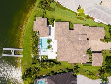 Welcome to 11885 Via Salerno Way, an exquisite waterfront on Miromar Lakes Golf Club in Florida - for sale on GolfHomes.com, golf home, golf lot