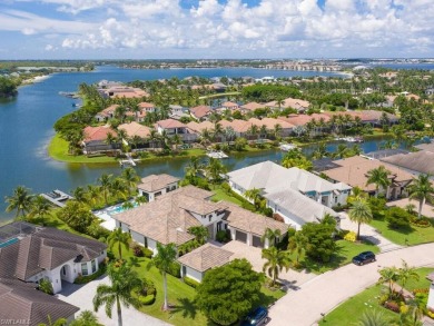 Welcome to 11885 Via Salerno Way, an exquisite waterfront on Miromar Lakes Golf Club in Florida - for sale on GolfHomes.com, golf home, golf lot