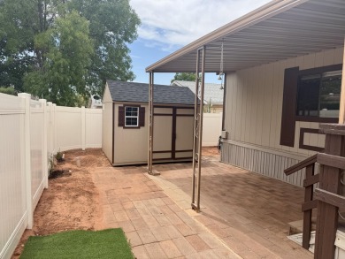 This immaculate 2-bedroom, 2-bath manufactured home is a rare on The Ledges Golf Club in Utah - for sale on GolfHomes.com, golf home, golf lot