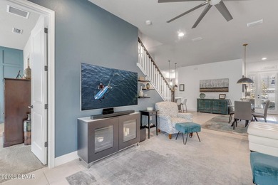 Experience modern Florida living in this stunning two-story home on Plantation Bay Golf and Country Club in Florida - for sale on GolfHomes.com, golf home, golf lot