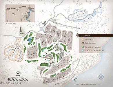 Beautiful building site in the prestigious Black Rock golf on The Golf Club at Black Rock in Idaho - for sale on GolfHomes.com, golf home, golf lot