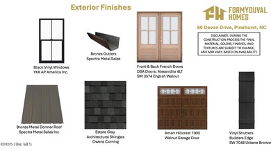 One of a kind, NEW CONSTRUCTION by local builders, Formyduval on Pinewild Country Club of Pinehurst in North Carolina - for sale on GolfHomes.com, golf home, golf lot