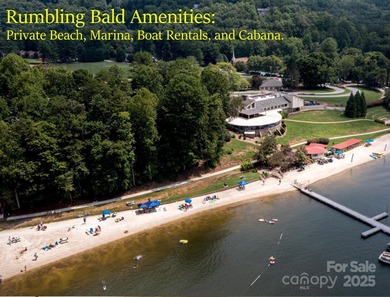 Discover a rare opportunity to craft your luxury lake retreat in on Rumbling Bald Resort on Lake Lure in North Carolina - for sale on GolfHomes.com, golf home, golf lot
