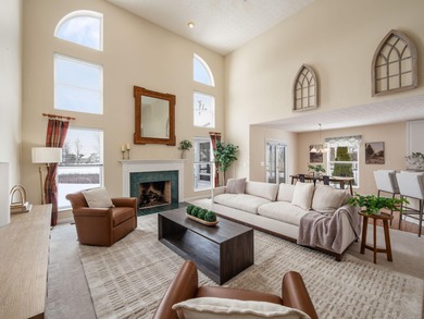 Sitting on a coveted course lot overlooking the serene landscape on Delaware Golf Club in Ohio - for sale on GolfHomes.com, golf home, golf lot