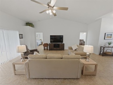 Well-maintained furnished 3-bedroom, 2-bath home with no rear on Heritage Pines Country Club in Florida - for sale on GolfHomes.com, golf home, golf lot