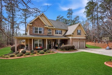 Welcome home to this lovely brick front detached home situated on Durham Lakes Country Club in Georgia - for sale on GolfHomes.com, golf home, golf lot
