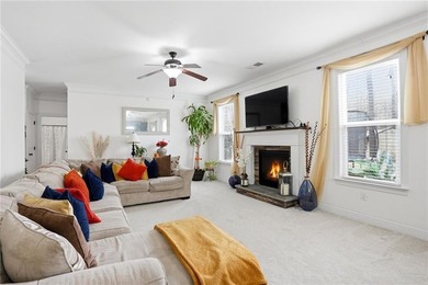 Welcome home to this lovely brick front detached home situated on Durham Lakes Country Club in Georgia - for sale on GolfHomes.com, golf home, golf lot