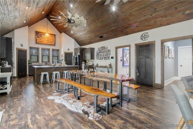 This stunning mountain farmhouse blends rustic charm with modern on Upland Trace Golf Course in North Carolina - for sale on GolfHomes.com, golf home, golf lot