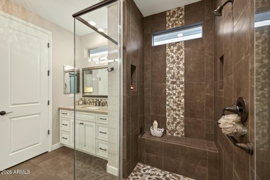 Wake up to breathtaking mountain and Four Peaks views from this on Vista Verde Golf Course in Arizona - for sale on GolfHomes.com, golf home, golf lot