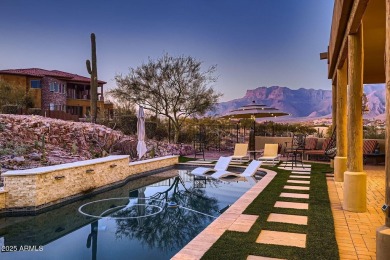 Spectacular SUPERSTITION MOUNTAIN VIEWS from this hillside on Gold Canyon Golf Resort - Sidewinder in Arizona - for sale on GolfHomes.com, golf home, golf lot